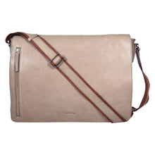 Load image into Gallery viewer, Sassora Premium Leather Men's 16.5" Laptop Messenger Bag