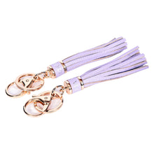 Load image into Gallery viewer, Sassora Premium Genuine Leather Tassel Fringe Keychain Gift Set - Pack Of 2