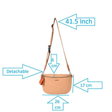 Load image into Gallery viewer, Sassora Genuine Leather Adjustable Strap Nickel Metal Fittings Waist pouch