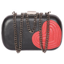 Load image into Gallery viewer, Sassora genuine premium leather heart pattern valentine clutch