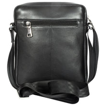 Load image into Gallery viewer, Sassora Premium Leather Small Black Unisex Sling Bag