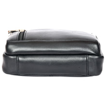 Load image into Gallery viewer, Sassora Premium Leather Small Black Unisex Sling Bag