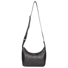 Load image into Gallery viewer, Sassora Genuine Premium Leather Black Medium Women Hobo Bag