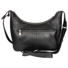 Load image into Gallery viewer, Sassora Genuine Premium Leather Black Medium Women Hobo Bag