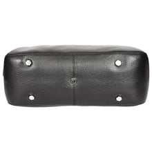 Load image into Gallery viewer, Sassora Genuine Premium Leather Black Medium Women Hobo Bag