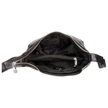 Load image into Gallery viewer, Sassora Genuine Premium Leather Black Medium Women Hobo Bag