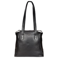 Load image into Gallery viewer, Sassora Genuine Premium Leather Medium Size Black Women Tote