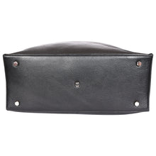 Load image into Gallery viewer, Sassora Genuine Premium Leather Medium Size Black Women Tote