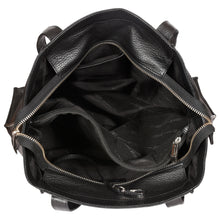 Load image into Gallery viewer, Sassora Genuine Premium Leather Medium Size Black Women Tote