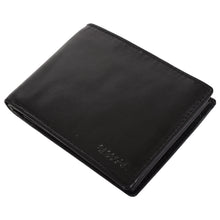 Load image into Gallery viewer, Sassora Genuine Leather Medium Size Black RFID Men's Wallet