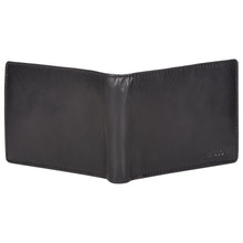 Load image into Gallery viewer, Sassora Genuine Leather Medium Size Black RFID Men's Wallet