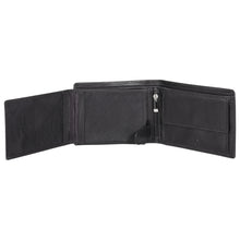 Load image into Gallery viewer, Sassora Genuine Leather Medium Size Black RFID Men's Wallet