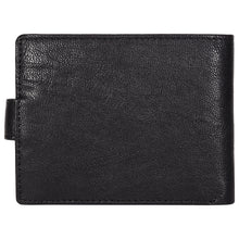 Load image into Gallery viewer, Sassora Genuine Leather Medium Black RFID Wallet For Boys