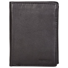 Load image into Gallery viewer, Sassora Genuine Leather Black RFID Protected Large Notecase