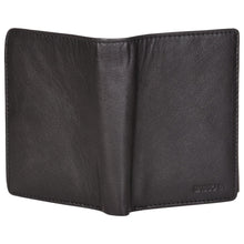 Load image into Gallery viewer, Sassora Genuine Leather Black RFID Protected Large Notecase