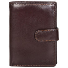 Load image into Gallery viewer, Sassora Genuine Leather Dark Brown RFID Protected Large Notecase