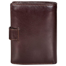 Load image into Gallery viewer, Sassora Genuine Leather Dark Brown RFID Protected Large Notecase