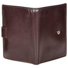 Load image into Gallery viewer, Sassora Genuine Leather Dark Brown RFID Protected Large Notecase