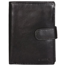 Load image into Gallery viewer, Sassora Genuine Leather Black RFID Large Notecase (12 Card Slots)