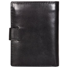 Load image into Gallery viewer, Sassora Genuine Leather Black RFID Large Notecase (12 Card Slots)
