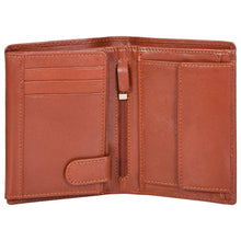 Load image into Gallery viewer, Sassora Genuine Leather Brown RFID Protected Large Notecase