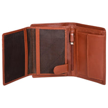 Load image into Gallery viewer, Sassora Genuine Leather Brown RFID Protected Large Notecase

