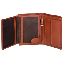 Load image into Gallery viewer, Sassora Genuine Leather Brown RFID Protected Large Notecase