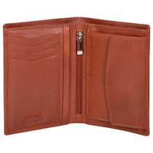 Load image into Gallery viewer, Sassora Genuine Leather Brown RFID Protected Large Bi-Fold Notecase
