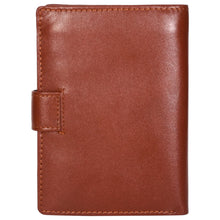 Load image into Gallery viewer, Sassora Genuine Leather Brown RFID Button Closure Men's Large Notecase