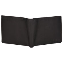 Load image into Gallery viewer, Sassora Genuine Leather Medium Black RFID Protected Gents Wallet
