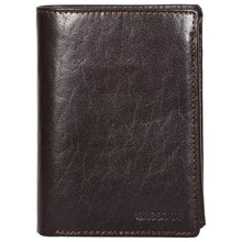 Load image into Gallery viewer, Sassora Genuine Leather Dark Brown RFID Protected Large Notecase