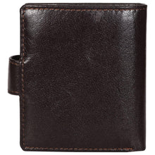 Load image into Gallery viewer, Sassora Genuine Leather Dark Brown RFID Protected Small Notecase