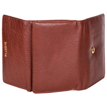 Load image into Gallery viewer, Sassora Genuine Leather Medium Brown RFID Women Wallet