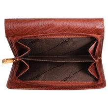 Load image into Gallery viewer, Sassora Genuine Leather Medium Brown RFID Women Wallet