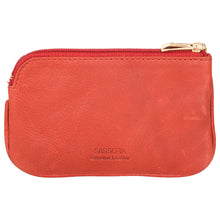 Load image into Gallery viewer, Sassora Genuine Leather Medium Red Key Case For Men and Women