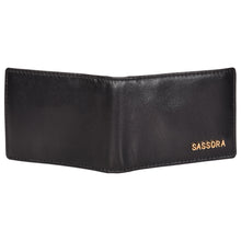 Load image into Gallery viewer, Sassora Genuine Leather Unisex Black RFID Business Card Holder