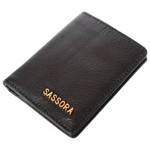 Load image into Gallery viewer, Sassora Genuine Leather Small Unisex RFID Card Holder (8 Slots)