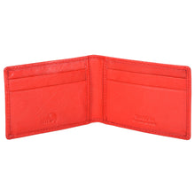 Load image into Gallery viewer, Sassora Genuine Leather Unisex Red RFID Business Card Holder