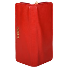 Load image into Gallery viewer, Sassora Genuine Leather Red Unisex Pen & Pencil Case