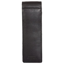 Load image into Gallery viewer, Sassora 100% Genuine Leather Black Pen Holder Case