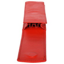 Load image into Gallery viewer, Sassora Genuine Leather Red Fountain Pen Holder Case for Girls
