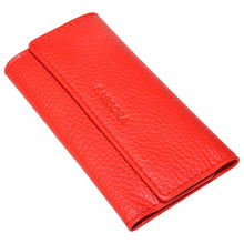 Load image into Gallery viewer, Sassora Genuine Leather Small Red Unisex Key Case
