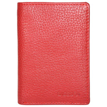 Load image into Gallery viewer, Sassora Genuine Premium Leather Small Red Women RFID Notecase