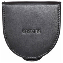 Load image into Gallery viewer, Sassora Genuine Leather Black Coin Pouch For Men And Women