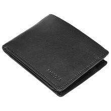 Load image into Gallery viewer, Sassora Genuine Leather Large Black RFID Men's Bi-fold Wallet