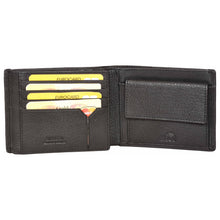 Load image into Gallery viewer, Sassora Genuine Leather Large Black RFID Men's Bi-fold Wallet