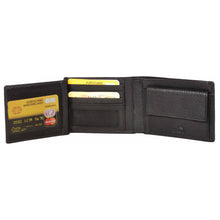 Load image into Gallery viewer, Sassora Genuine Leather Large Black RFID Men's Bi-fold Wallet