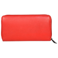 Load image into Gallery viewer, Sassora Genuine Premium Leather Women Red RFID Protected Purse
