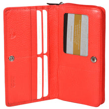 Load image into Gallery viewer, Sassora Genuine Premium Leather Women Red RFID Protected Purse
