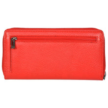 Load image into Gallery viewer, Sassora Genuine Leather Women&#39;s Red RFID Everyday Use Purse
